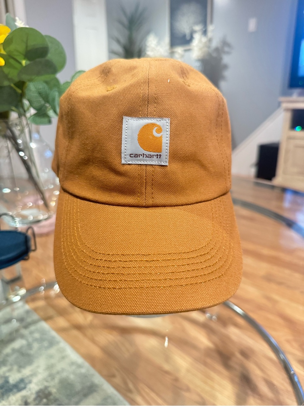 Carhartt Kids' Tan/Caramel Canvas Logo Cap